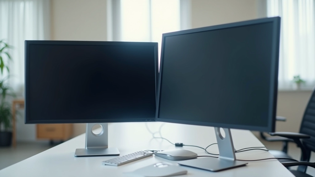 Posizionamento dei due monitor con angolazione corretta e distanza ottimale dagli occhi