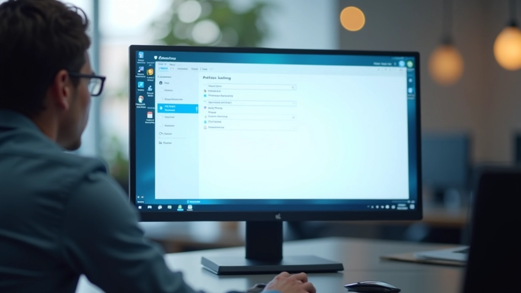 Schermo Windows con impostazioni di configurazione monitor